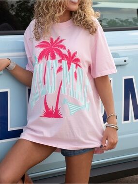 Lulu Mac Bikini Blossom Comfort Colors Tee